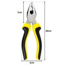 Ver imagem 3 de Kit Jogo Alicates Universal 8" + Meia Cana 6" + Corte Diagonal 6" + Luva Pigmentada | Fertak