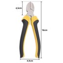 Ver imagem 7 de Kit Jogo Alicates Universal 8" + Meia Cana 6" + Corte Diagonal 6" + Luva Pigmentada | Fertak