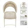 Cadeira de Jantar Milão Aluminio e Croche Náutico 4 Unidades - Rami - 3