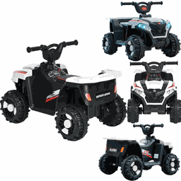 Quadriciclo Eletrico Infantil Zippy Toys Atv Super 6v Branco - 2