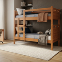 Ver imagem 4 de Beliche Adulto ou Infantil com 02 Colchões D33 Escada Segura e Grade de Proteção Completa, Super Res