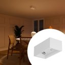 Ver imagem 1 de Plafon Sobrepor Luminaria de Teto Quadrado Soquete Gu-10 Decoração Casa, Sala, Quarto Escritorio