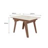 CONJUNTO SALA DE JANTAR DUBAI 1,10 COM 4 CADEIRAS AMEND 74B - 3
