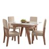 CONJUNTO SALA DE JANTAR DUBAI 1,10 COM 4 CADEIRAS AMEND 74B - 2