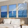 Quadro Decorativo 3 Telas Veleiro Diversos Tamanhos - 2