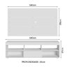 Rack com Painel para Tv até 65 Polegadas Branco Orlando Madesa - 3