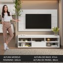 Ver imagem 5 de Rack com Painel para Tv até 65 Polegadas Branco Orlando Madesa