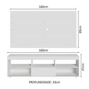Ver imagem 3 de Rack com Painel para Tv até 65 Polegadas Branco Orlando Madesa
