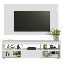 Rack com Painel para Tv até 65 Polegadas Branco Orlando Madesa - 4