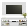 Rack com Painel para Tv até 65 Polegadas Branco Orlando Madesa - 4