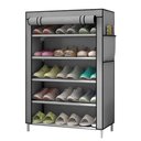 Ver imagem 1 de Gabinete Multiuso para Sapatos 5 Prateleiras e Porta com Ziper