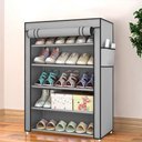 Ver imagem 7 de Gabinete Multiuso para Sapatos 5 Prateleiras e Porta com Ziper