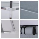 Ver imagem 4 de Gabinete Multiuso para Sapatos 5 Prateleiras e Porta com Ziper