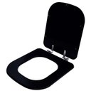 Ver imagem 2 de Assento Sanitário Poliéster Soft Close Axis Ébano Fosco (Preto Fosco) para vaso Deca