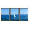 Quadro Decorativo 3 Telas Veleiro Diversos Tamanhos - 3
