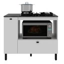 Ver imagem 4 de Balcão de Cozinha BL3316 para Cooktop 5 Bocas 99cm 2 Portas Branco/Lunar