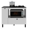 Balcão Cozinha Cooktop 5 Bocas com 2 Portas e Nicho para Forno ou Forno Micro-ondas - 4