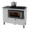 Balcão Cozinha Cooktop 5 Bocas com 2 Portas e Nicho para Forno ou Forno Micro-ondas - 5