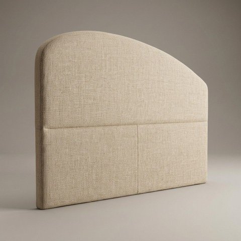 Cabeceira Cama Box King Colli 195cm Estofada Orgânica Moderna Linho Bege - Desk Design