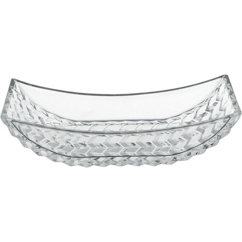 Fruteira Centro Mesa Home&co Vidro 9x36x14cm Transparente