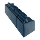 Ver imagem 7 de Sofá Cama Modulado Retrátil e Reclinável Decorativo Varsóvia 356cm Veludo Azul Marinho G33 - Gran Be
