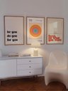 Ver imagem 1 de Kit 3 Quadros Decorativos Luck 777 Moderno - Moldura Preta