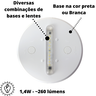 Ecolight Luminária Econômica - Base Branca Transparente - 110v - 2