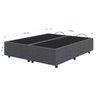 Base Cama Box Queen Size Veludo Cinza Skybox - 5