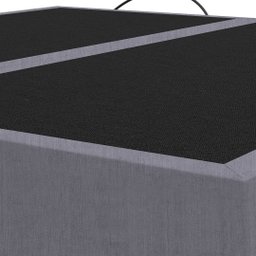 Base Cama Box Queen Size Veludo Cinza Skybox - 4