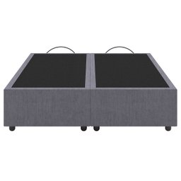 Base Cama Box Queen Size Veludo Cinza Skybox - 3