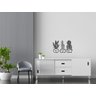 Kit Com 3 Quadrinhos Cactos Decorativos Decoração Quarto - 2