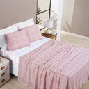 Ver imagem 4 de Jogo de Lençol Casal Square 4 Peças Rosa