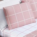 Ver imagem 2 de Jogo de Lençol Casal Square 4 Peças Rosa