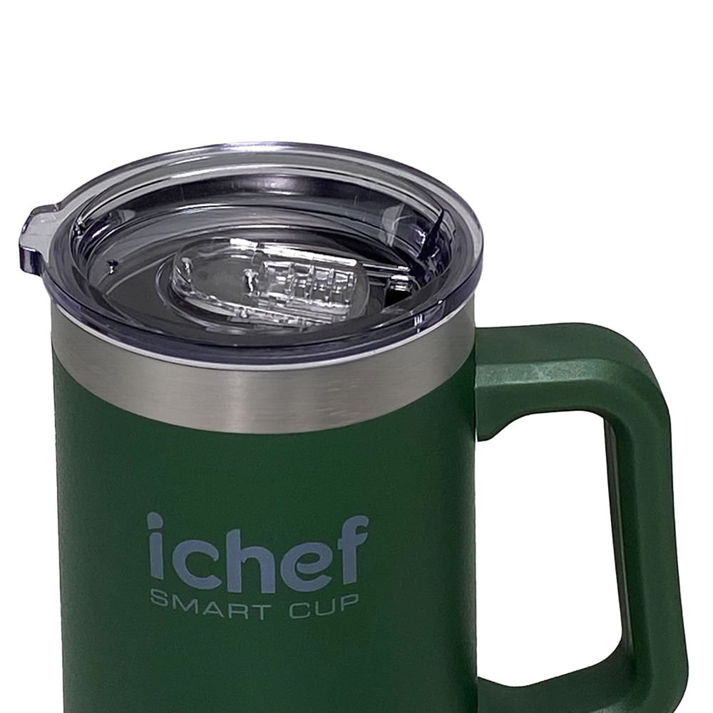 Conjunto de Facas Professional Pro e Caneca Térmica com Tampa Smart Cup 710ml Ichef | Caneca Verde - 2