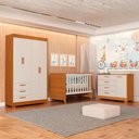 Ver imagem 2 de Jogo de Quarto para Bebe Evolution Zaki Areia com Savana - Moveisaqui