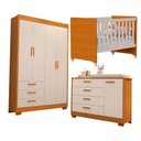 Ver imagem 1 de Jogo de Quarto para Bebe Evolution Zaki Areia com Savana - Moveisaqui