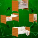 Ver imagem 3 de Jogo de Quarto para Bebe Evolution Zaki Areia com Savana - Moveisaqui