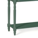 Ver imagem 3 de Bancada Aparador Mini Lavabo 1 Gaveta e Prateleira com Cuba Linz Móveis - Verde Musgo/imbuia Glazer