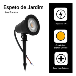 Espeto de Jardim Smd 5w 3000k - 6