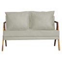 Ver imagem 2 de Namoradeira Marilia Decorativa Recepção - Courino Bege