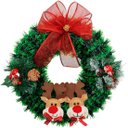 Ver imagem 1 de Guirlanda Natalina Decoração de Porta Noel Rena Urso de 40cm D