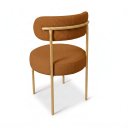 Ver imagem 6 de Cadeira Sala de Jantar Margara Kit 4 Base Aço Dourado Bouclê D03 - D'Rossi