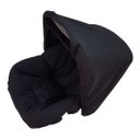 Ver imagem 3 de Capa para Bebê Conforto + Capota/ Protetor de Sol + Protetor de Cinto + Apoio de Corpo - Preto Liso: