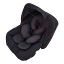 Ver imagem 1 de Capa para Bebê Conforto + Capota/ Protetor de Sol + Protetor de Cinto + Apoio de Corpo - Preto Liso: