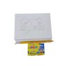 Kit Pintura Tela Riscada 20x30 ( 3 Telas Riscada+2 Pinceis+ Guache) - 1