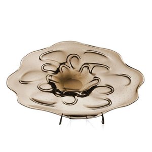 Centro De Mesa Em Cristal Murano Marrom - São Marcos 70Cm