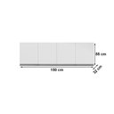 Ver imagem 2 de Armário Aéreo 4 Portas 150cm Andréia Branco Ajl Móveis