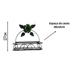 Porta Shampoo Rústico em Ferro:verde - 2