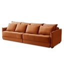 Ver imagem 3 de Sofá Cama Retrátil e Reclinável 2,50m com Molas Catarina Veludo Rover & Beato