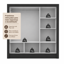 Ver imagem 5 de Guarda-Roupa Casal 3 Portas Correr Real Yescasa Preto